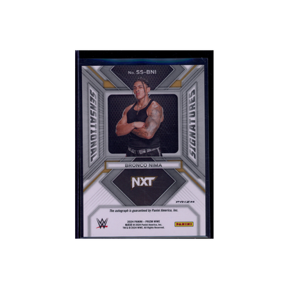 Bronco Nima 2024 Panini Prizm WWE Sensational Signatures Disco Auto