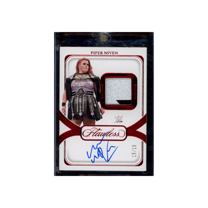 Piper Niven 2024 Panini Flawless WWE Patch Auto Ruby /15