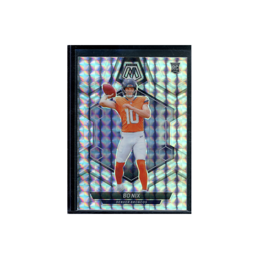 Bo Nix 2024 Panini Mosaic Football Silver Rookie