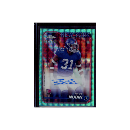 Tyler Nubin 2024 Topps Chrome Football Rookie Auto /199
