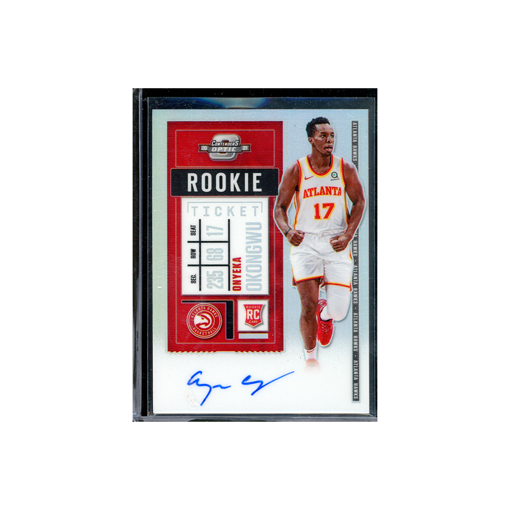 Onyeka Okongwu 2020-21 Panini Contenders Optic Basketball Rookie Ticket Auto Silver