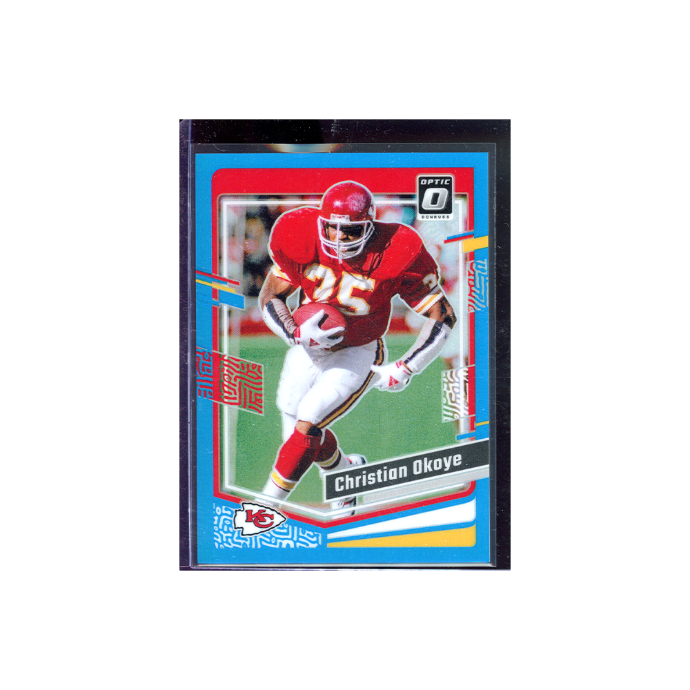 Christian Okoye 2023 Panini Donruss Optic Football Blue /299