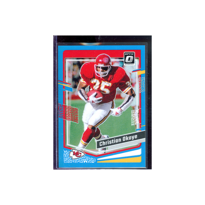 Christian Okoye 2023 Panini Donruss Optic Football Blue /299