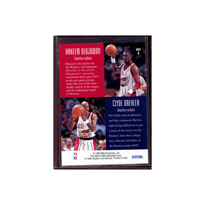 Olajuwon / Drexler 1996 Hoops Basketball Head 2 Head