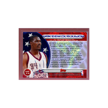 Hakeem Olajuwon 2000 Topps Finest Basketball World's Finest