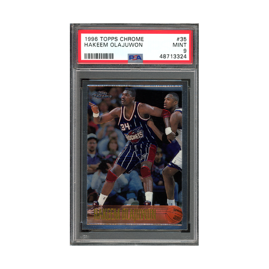 Hakeem Olajuwon 1996 Topps Chrome PSA 9