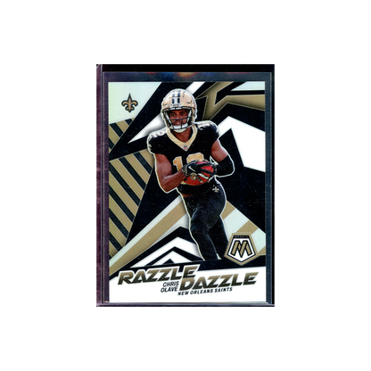 Chris Olave 2022 Panini Mosaic Football Razzle Dazzle Rookie