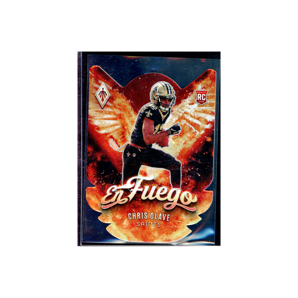 Chris Olave 2022 Panini Phoenix Football En Fuego Rookie Die-Cut