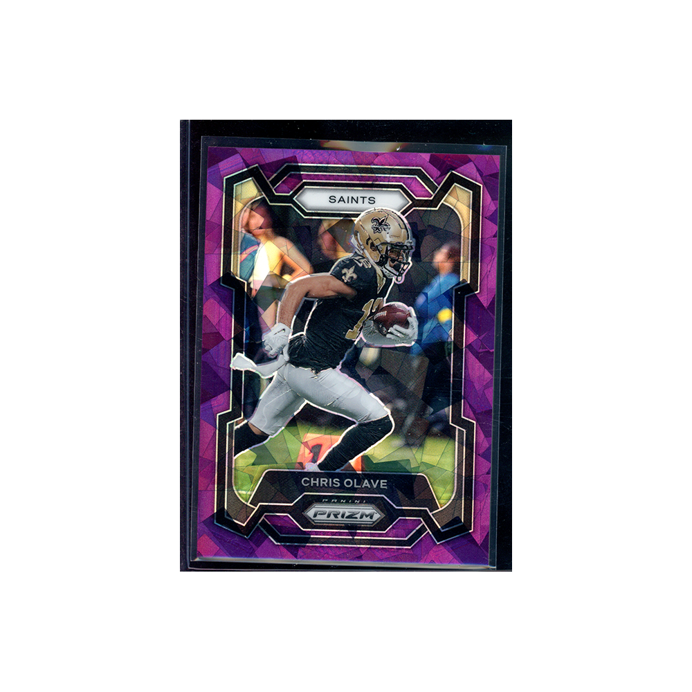 Chris Olave 2023 Panini Prizm Football Purple Ice Prizm /225