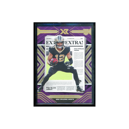 Chris Olave 2022 Panini Xr Football Extra! Extra! Rookie Purple /25