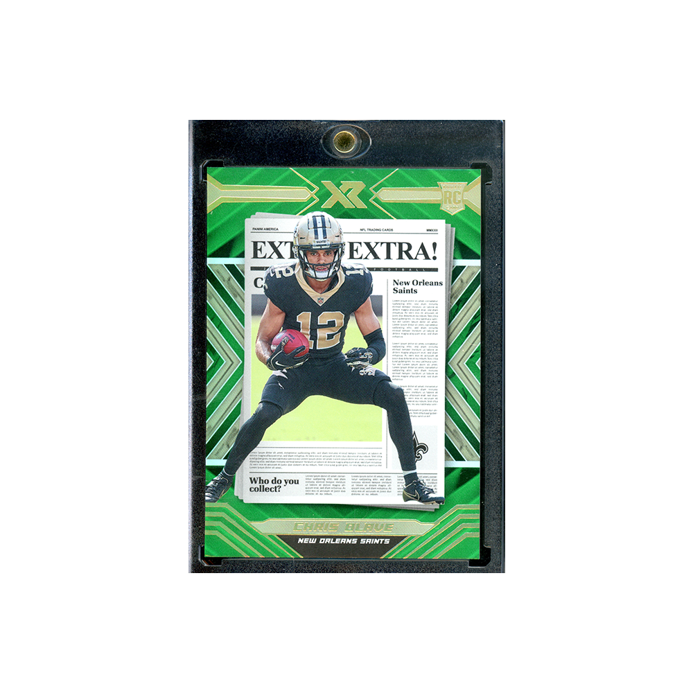 Chris Olave 2022 Panini Xr Football Extra! Extra! Rookie Green /5