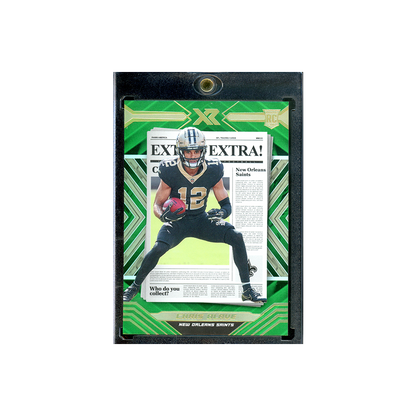 Chris Olave 2022 Panini Xr Football Extra! Extra! Rookie Green /5