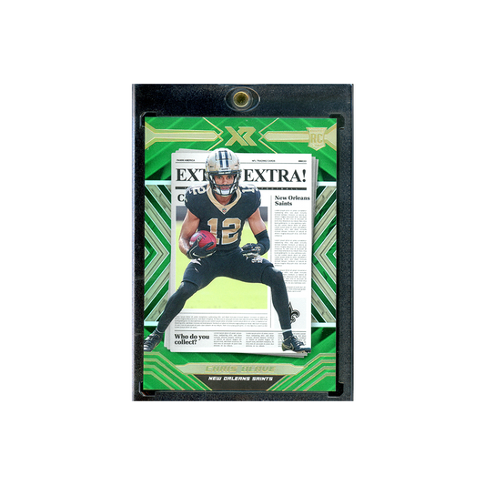 Chris Olave 2022 Panini Xr Football Extra! Extra! Rookie Green /5