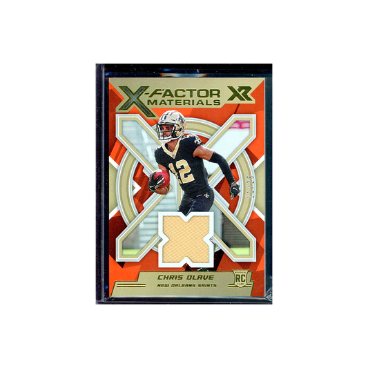 Chris Olave 2022 Panini Xr Football X-Factor Materials Rookie Patch /25