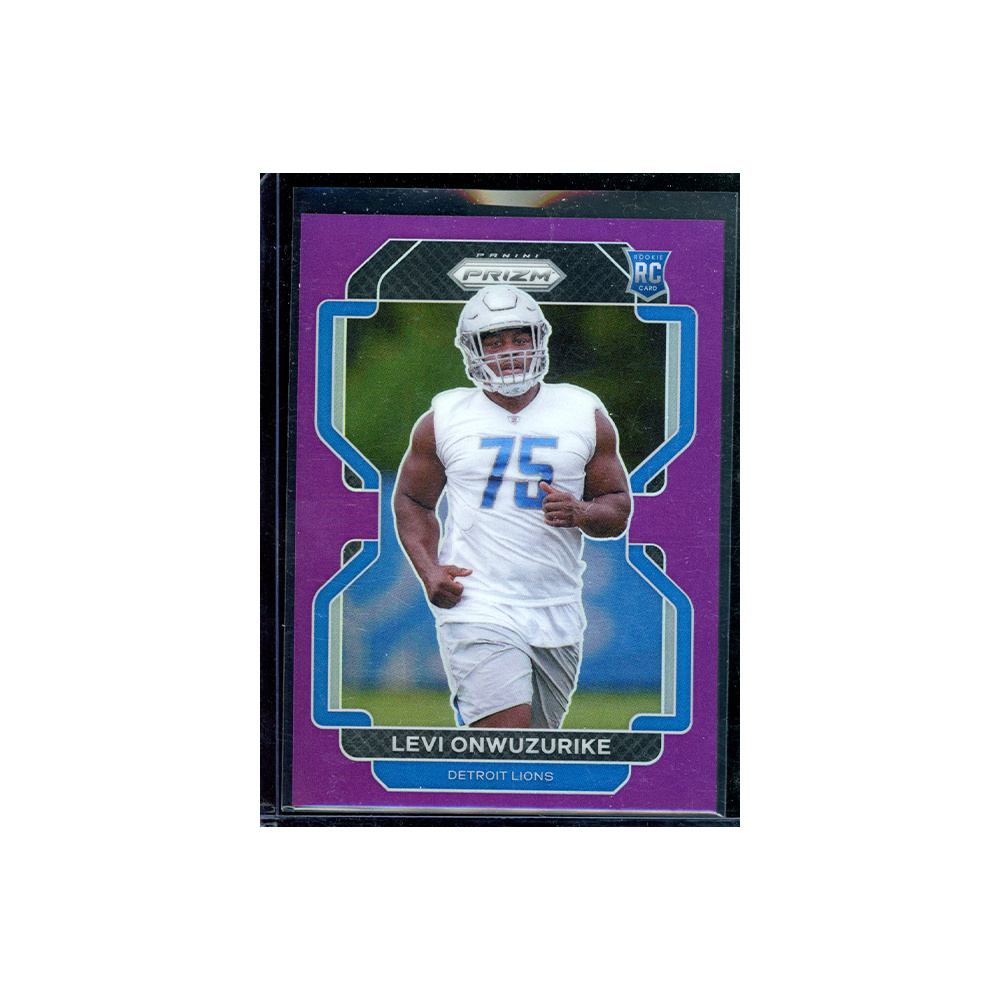 Levi Onwuzurike 2021 Panini Prizm Football Purple Prizm Rookie /125