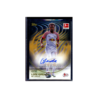Lois Openda 2023-24 Topps 60 Years of Bundesliga Soccer Auto Gold /50