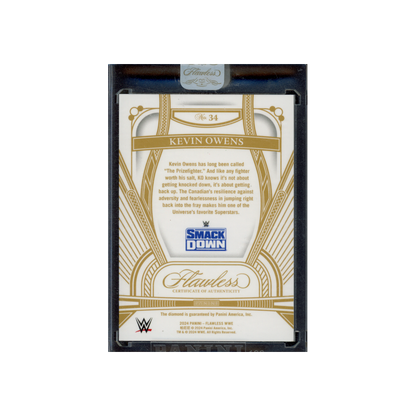 Kevin Owens 2024 Panini Flawless WWE Diamond Emerald /5