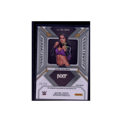 Dani Palmer 2024 Panini Select WWE Sensational Signatures Auto Red /99