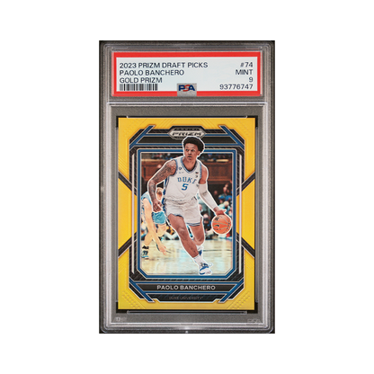 Paolo Banchero 2023 Panini Prizm Draft Picks Gold Prizm /10 PSA 9