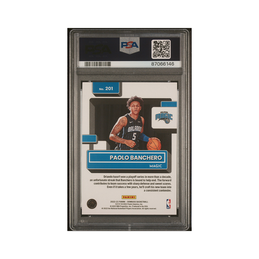 Paolo Banchero 2022-23 Panini Donruss Basketball Rated Rookie Choice PSA 10