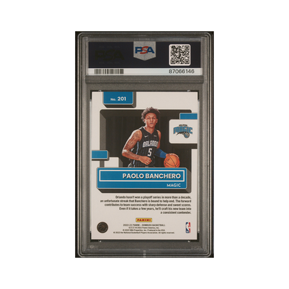 Paolo Banchero 2022-23 Panini Donruss Basketball Rated Rookie Choice PSA 10