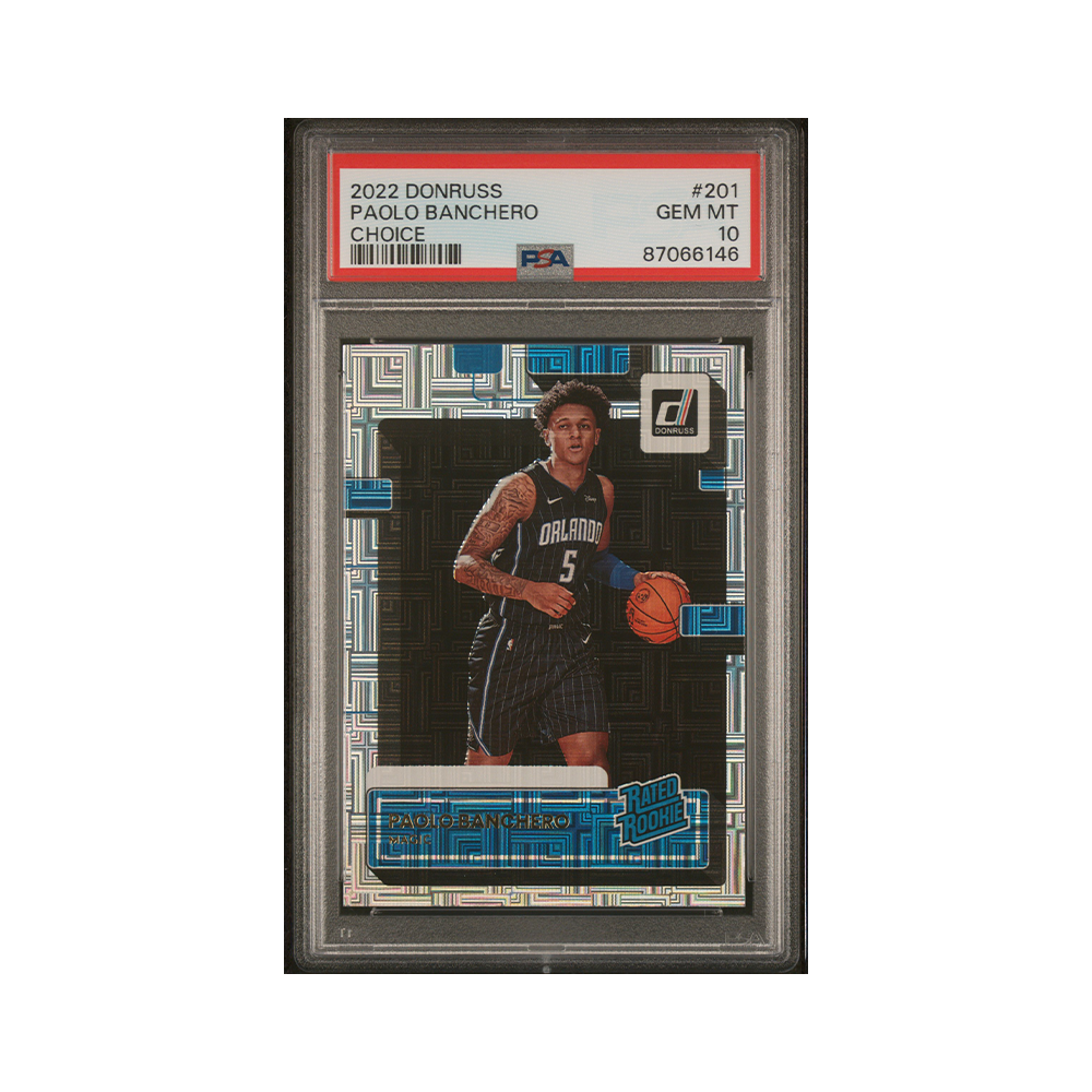 Paolo Banchero 2022-23 Panini Donruss Basketball Rated Rookie Choice PSA 10