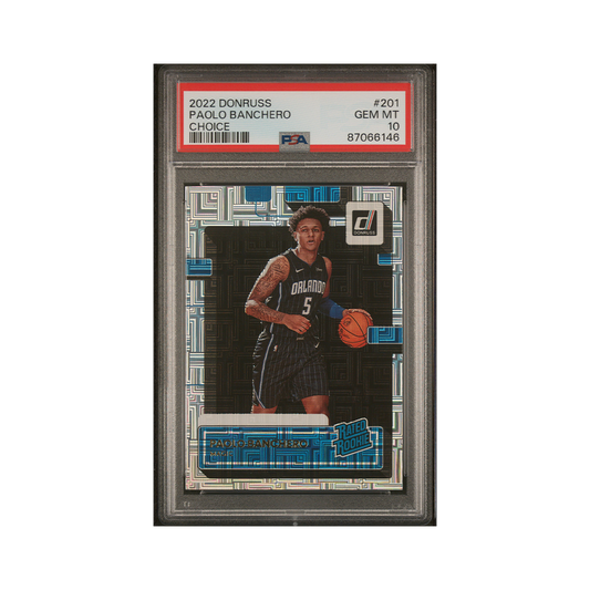 Paolo Banchero 2022-23 Panini Donruss Basketball Rated Rookie Choice PSA 10