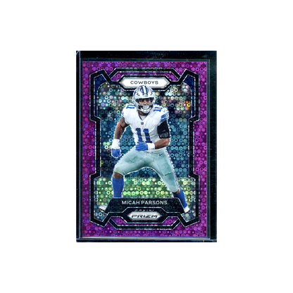 Micah Parsons 2023 Panini Prizm Football Purple No Huddle /35