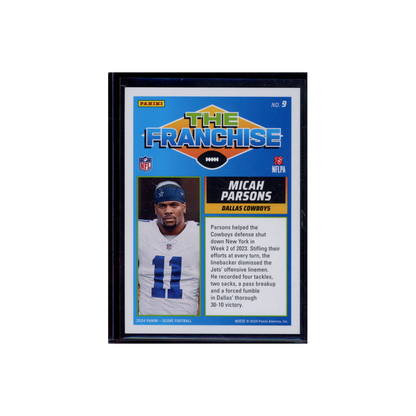 Micah Parsons 2024 Panini Score Football The Franchise Blue /35