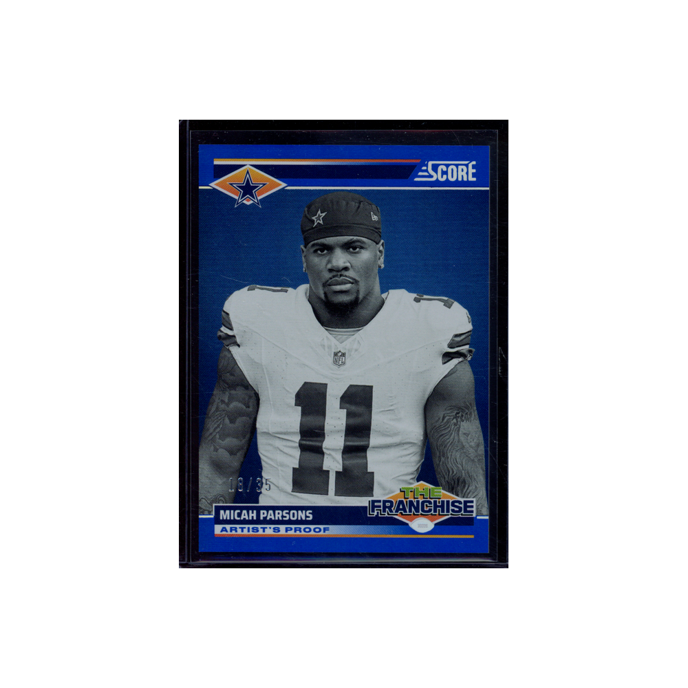 Micah Parsons 2024 Panini Score Football The Franchise Blue /35