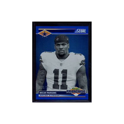Micah Parsons 2024 Panini Score Football The Franchise Blue /35
