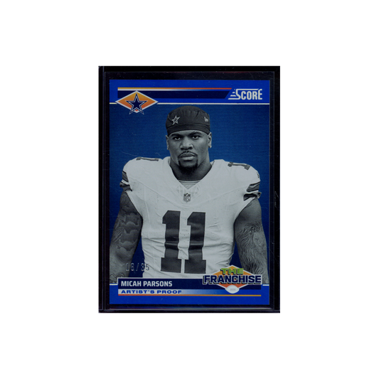 Micah Parsons 2024 Panini Score Football The Franchise Blue /35