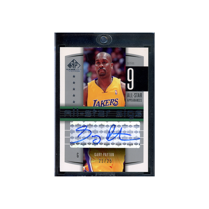 Gary Payton 2004 Upper Deck SP Game Used Basketball All-Star Sigs Auto /25