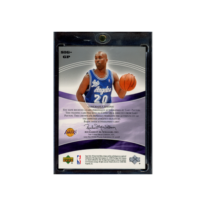 Gary Payton 2004 Upper Deck SP Game Used Significance Auto /100