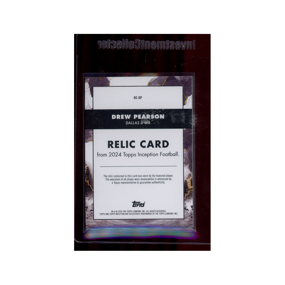 Drew Pearson 2024 Topps Inception Football Patch /50