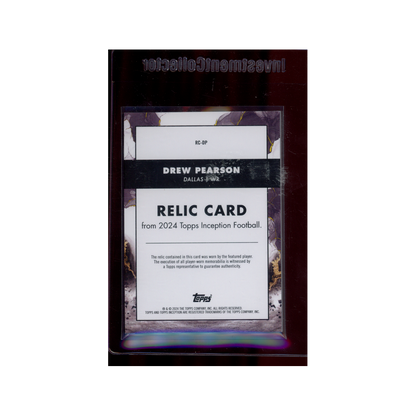 Drew Pearson 2024 Topps Inception Football Patch /50