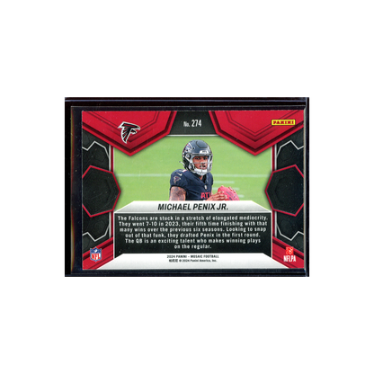 Michael Penix Jr. 2024 Panini Mosaic Football Rookie NFL Debut