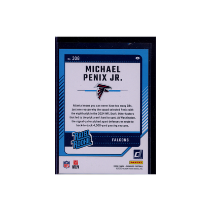 Michael Penix Jr. 2024 Panini Donruss Football Rated Rookie