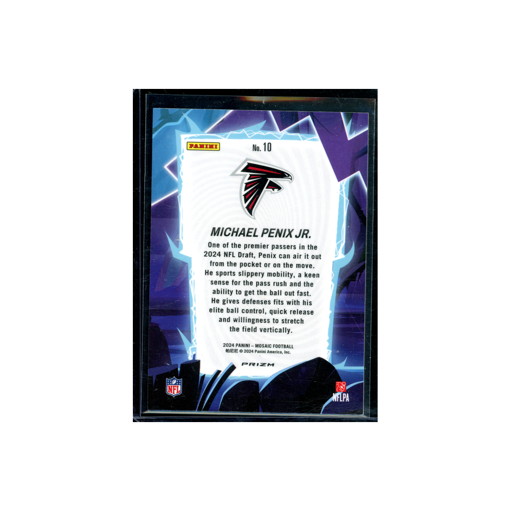 Michael Penix Jr 2024 Panini Mosaic Football Storm Rookie