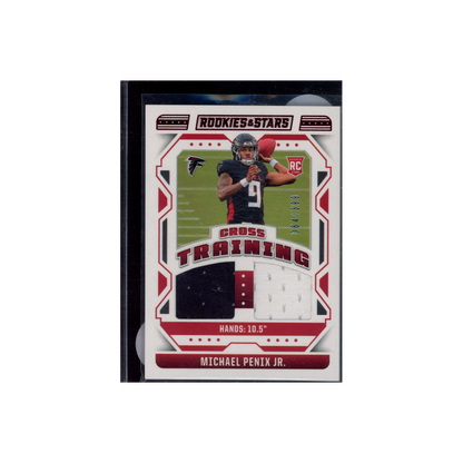 Michael Penix Jr. 2024 Panini Rookies & Stars Football Rookie Cross Training Patch /399