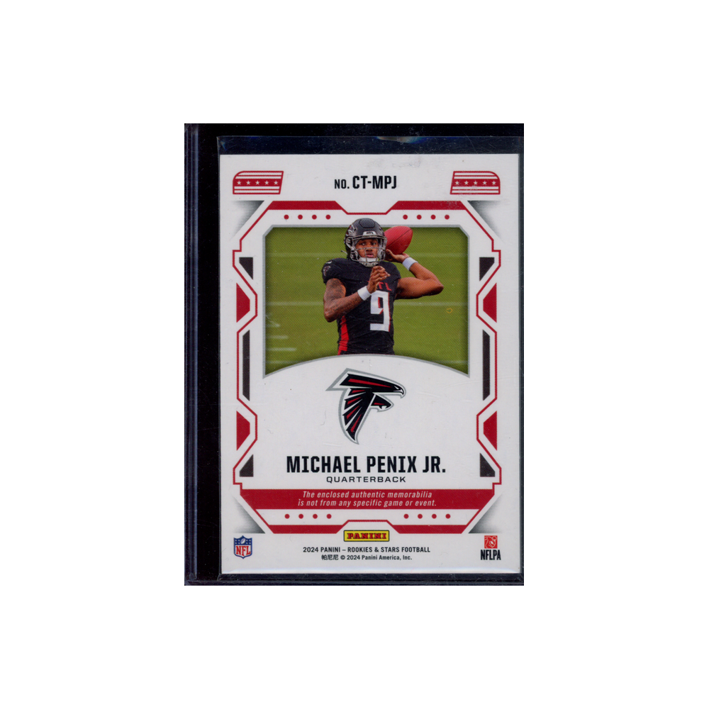 Michael Penix Jr. 2024 Panini Rookies & Stars Football Cross Training Rookie Patch /49