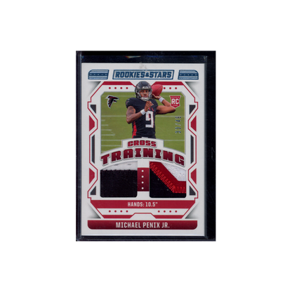 Michael Penix Jr. 2024 Panini Rookies & Stars Football Cross Training Rookie Patch /49