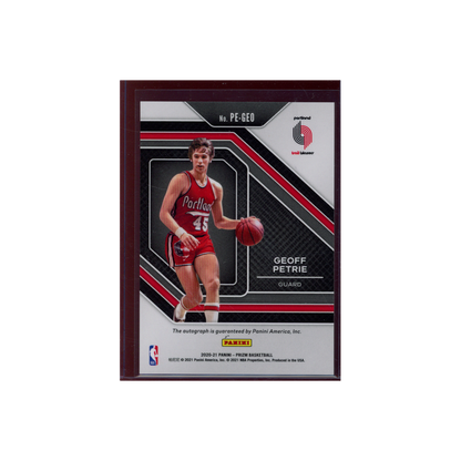 Geoff Petrie 2020-21 Panini Prizm Basketball Auto
