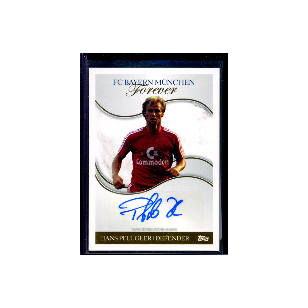 Hans Pflügler 2023-24 Topps FC Bayern München Forever Soccer Auto