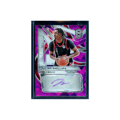 Julian Phillips 2023-24 Panini Spectra Aspiring Autographs RC Pink Ice /35