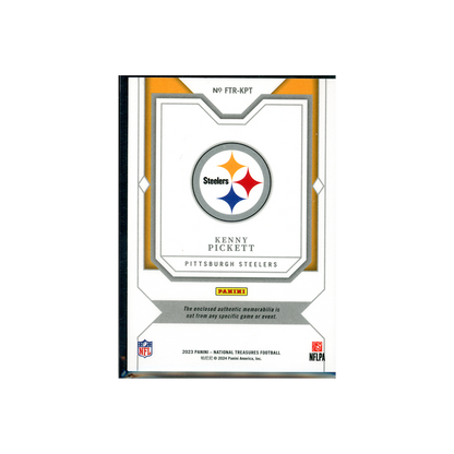 Kenny Pickett 2023 Panini National Treasures Football Franchise Treasures Patch /25
