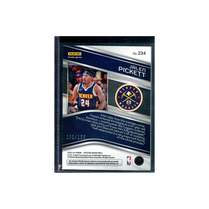 Jalen Pickett 2023-24 Panini Spectra Basketball RPA /199