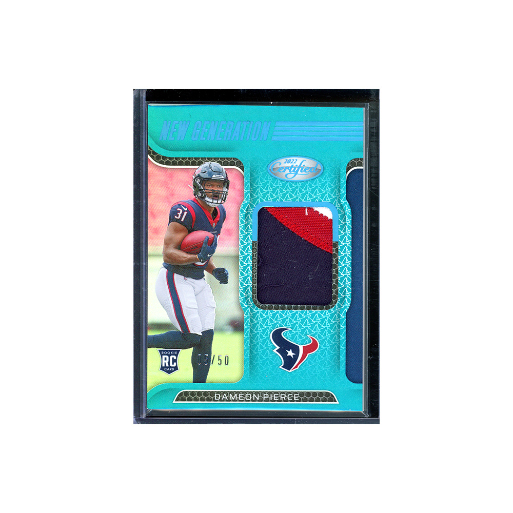 Dameon Pierce 2022 Panini Certified Football New Generation Rookie Patch /50