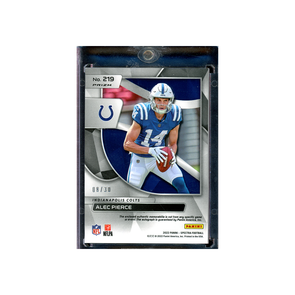 Alec Pierce 2022 Panini Spectra Football RPA /30