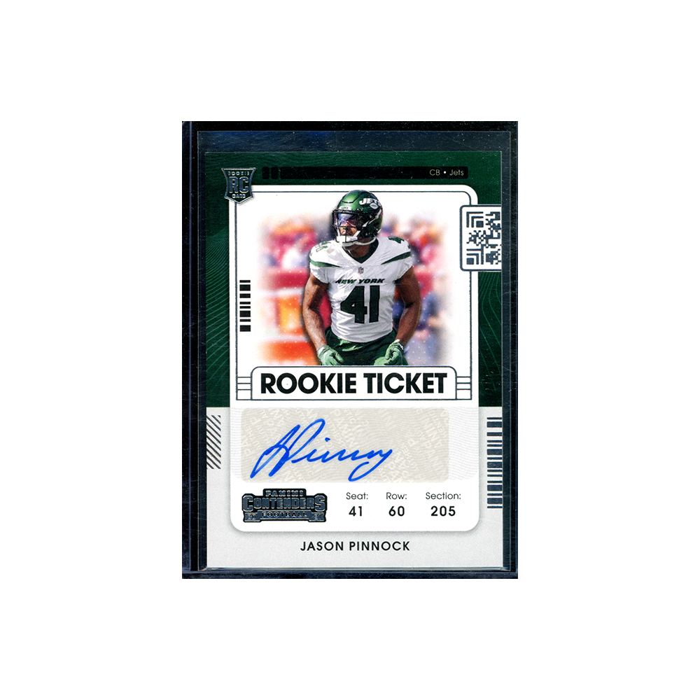 Jason Pinnock 2021 Panini Contenders Football Rookie Ticket Auto